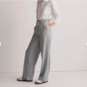 Madewell Neale Trouser in Drapeweave Overcast Blue - Size 6